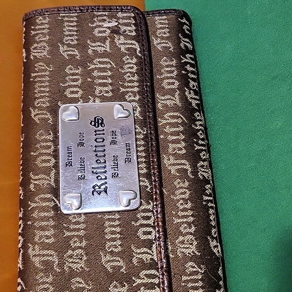 Brown "Reflections" Wallet - Picture 2 of 6